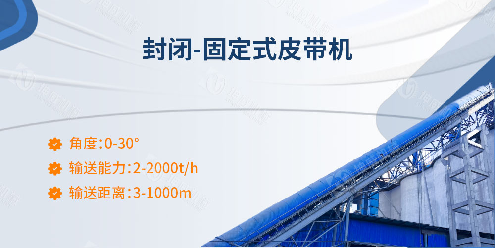 封閉固定式皮帶機(jī)簡介